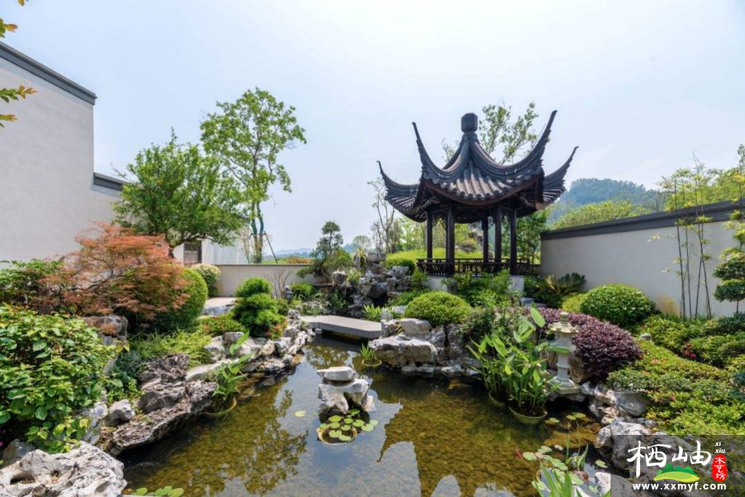 中式伊甸园一二三四地区水池