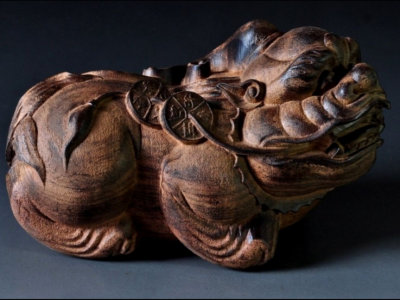木雕貔貅擺件講究及風水作用