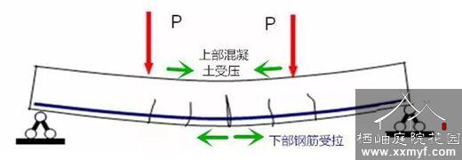 简支梁受力示意图