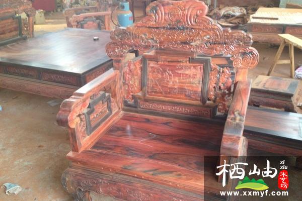 老挝大红酸枝家具