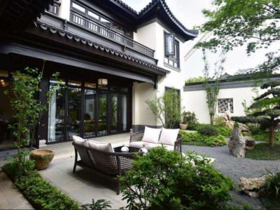 别墅中式庭院花园设计施工与设计价格