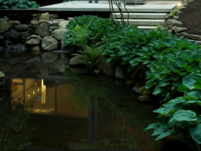 别墅花园庭院水景设计