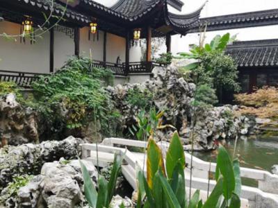 中式别墅花园设计泼墨山水